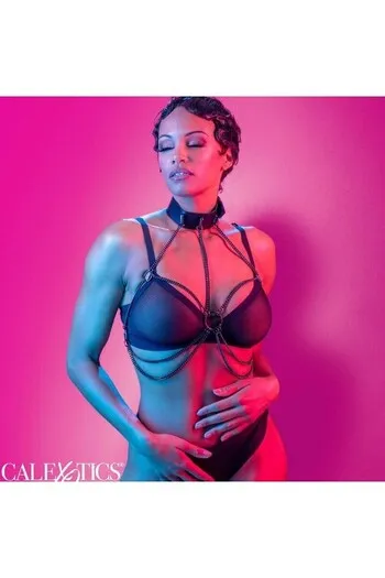 Multi Chain Collar Harness Euphoria | Luxury Fetish Fashion | CalExotics