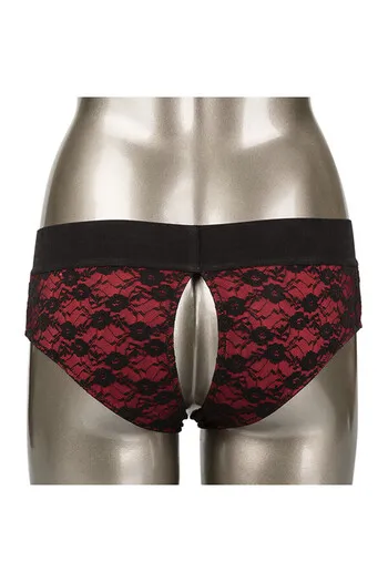 Scandal Crotchless Pegging Panty Set () - Bring Your Wildest Fantasies to Life