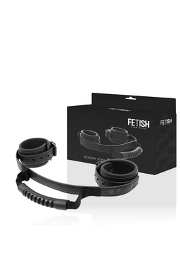 FETISH SUBMISIVE: Vegan Leather BDSM Cuffs with Nickel-Free Metal