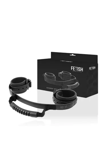 FETISH SUBMISIVE: Vegan Leather BDSM Cuffs with Nickel-Free Metal