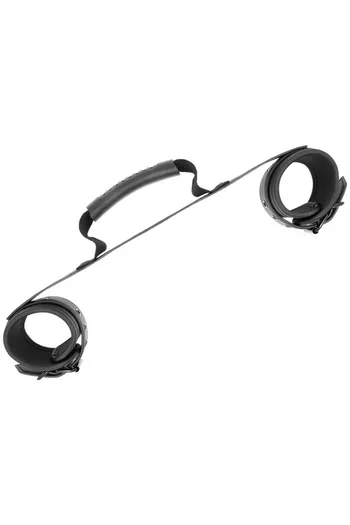 FETISH SUBMISIVE: Vegan Leather BDSM Cuffs with Nickel-Free Metal