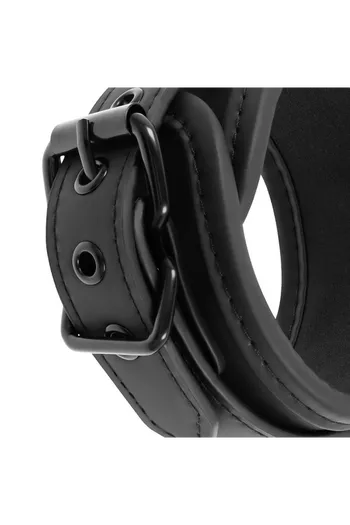 FETISH SUBMISIVE: Vegan Leather BDSM Cuffs with Nickel-Free Metal