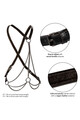 Euphoria Collection Multi Chain Harness: Modern Elegance in Vegan Leather