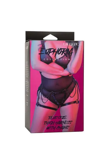 Euphoria Plus Size Thigh Harness With Chains Collection - Bold Elegance