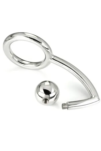 Steel Cock Ring with Anal Ball - Extreme Pleasure for BDSM & Beyond