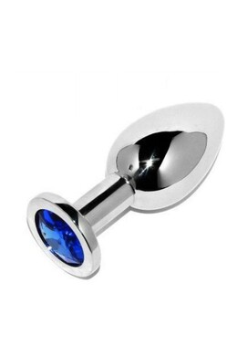 Steel Anal Plug with Crystal - Premium Sensual Experience
