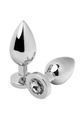 Hypoallergenic Steel Anal Plug with Crystal - Perfect for Men and Women
