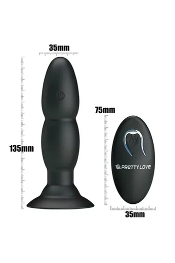 Rotating Vibrating Plug with Remote | 8 Functions | Pretty Love