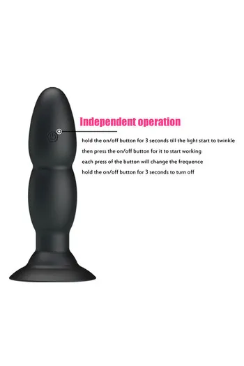 Rotating Vibrating Plug with Remote | 8 Functions | Pretty Love