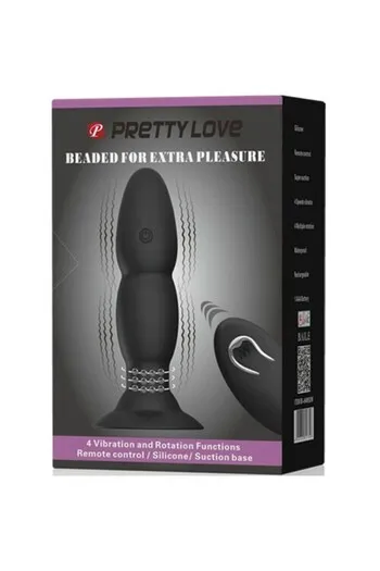 Rotating Vibrating Plug with Remote | 8 Functions | Pretty Love