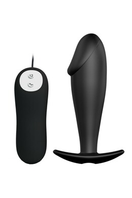 Vibrating Anal Plug in Silicone - 12 Adjustable Modes | Pretty Love