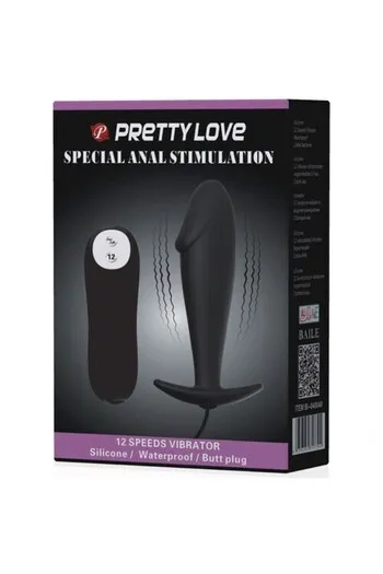 Vibrating Anal Plug in Silicone - 12 Adjustable Modes | Pretty Love