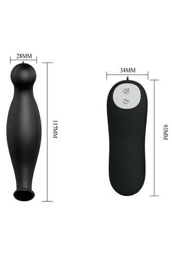Vibrating Anal Plug with 12 Modes - P-Spot Stimulation | Pretty Love