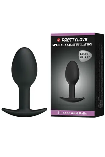 Weighted Ball Anal Plug - Extra Stimulation Silicone Design | Pretty Love