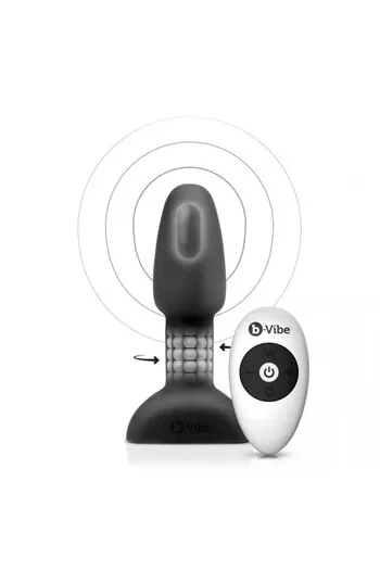 B-VIBE - RIMMING TELECOMANDO PLUG ANALE PETITE NERO