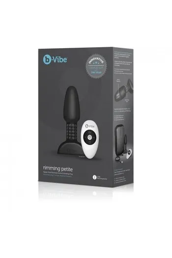 B-VIBE - RIMMING REMOTE CONTROL ANAL PLUG PETITE BLACK