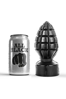 All Black Grenade-Shaped Buttplug - Explosive Sexual Toy for Intense Orgasms