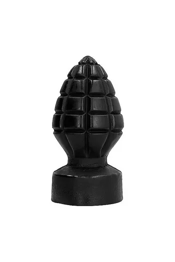 Buttplug All Black a Forma di Granada - Giocattolo Sessuale Esplosivo
