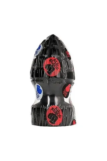 Buttplug All Black a Forma di Granada - Giocattolo Sessuale Esplosivo