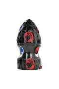 Buttplug All Black a Forma di Granada - Giocattolo Sessuale Esplosivo