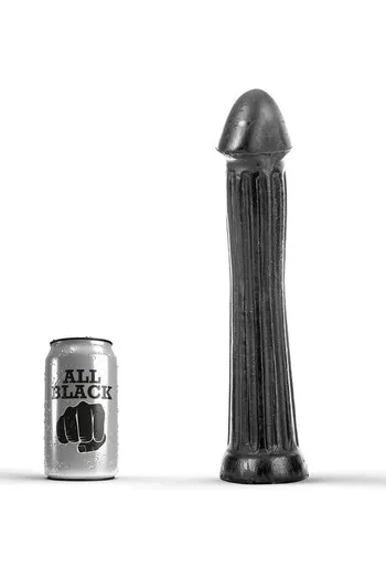 All Black Dildo - Candle-Safe Premium PVC for Ultimate Pleasure