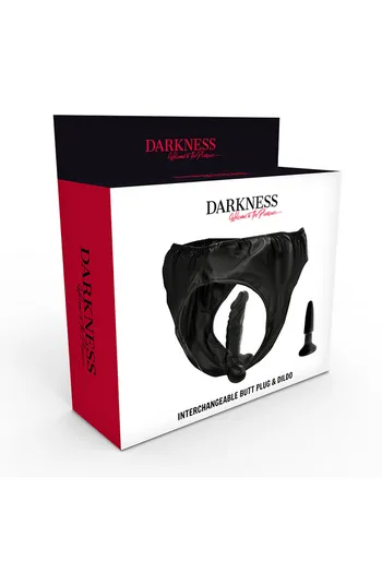 Darkness Fetish: Panties con Dildo e Plug Intercambiabili per Fantasie BDSM