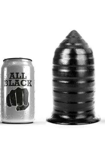 Buttplug All Black: Massima Sensazione Anal con Struttura Canalata