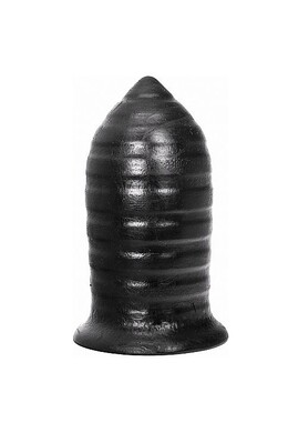 All Black Buttplug: Maximum Anal Sensation with Grooved Structure