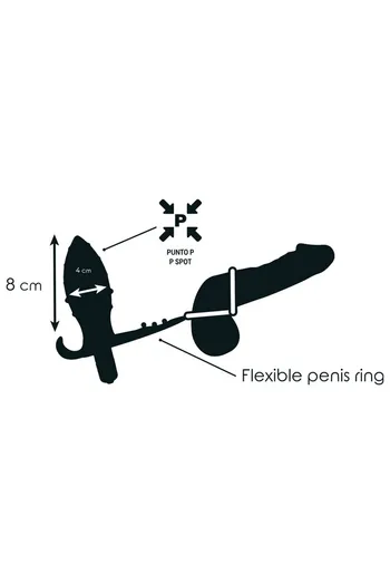 Anal Dilator with Penis Ring and Vibration | Addicted Toys