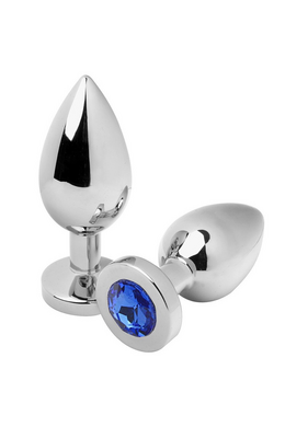 Hypoallergenic Steel Anal Plug with Crystal - Perfect for Men and Women