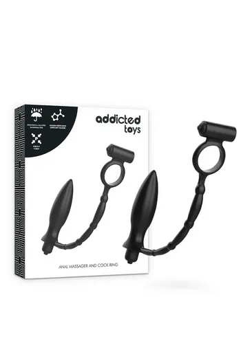 Massaggiatore Anale e Cockring ADDICTED TOYS - Esplora il Gioco Sessuale