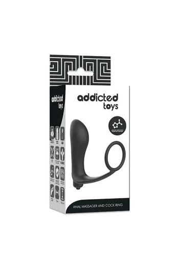Massaggiatore Anale e Cock Ring ADDICTED TOYS - Esplora il Gioco Sessuale