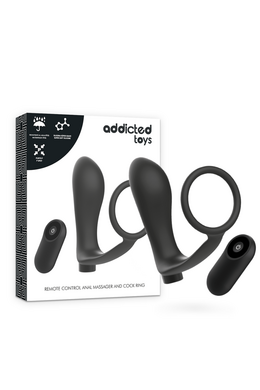 ADDICTED TOYS Anal Massager and Cock Ring - Discover New Pleasure