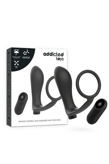ADDICTED TOYS Anal Massager and Cock Ring - Discover New Pleasure