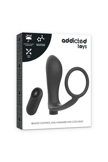 ADDICTED TOYS Anal Massager and Cock Ring - Discover New Pleasure