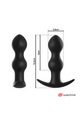 Tiberio Anal Vibrator with WatchMe Remote Control