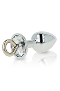 Metal Anal Plug with Transparent Crystal by OHMAMA - Elegance and Stimulation