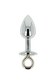 Plug Anale in Metallo con Cristallo Trasparente OHMAMA - Eleganza e Stimolazione