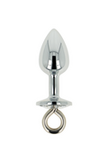 Plug Anale in Metallo con Cristallo Trasparente OHMAMA - Eleganza e Stimolazione