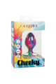 Trippy Cheeky Medium Tie Dye Plug - Silicone Anal Toy with Suction Cup Base