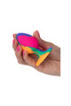 Trippy Cheeky Medium Tie Dye Plug - Silicone Anal Toy with Suction Cup Base