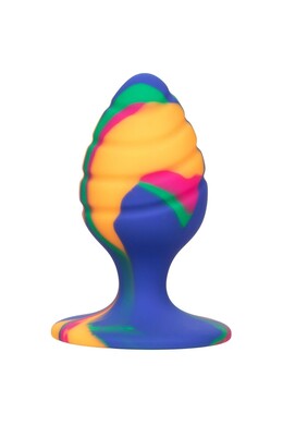 Cheeky Medium Tie Dye Plug: Unleash Your Wild Side with Anal Pleasure