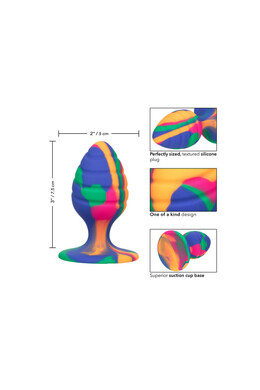 Cheeky Medium Tie Dye Plug: Unleash Your Wild Side with Anal Pleasure