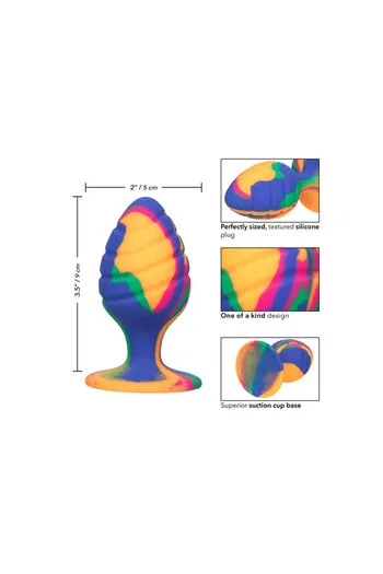 Trippy Cheeky Medium Tie Dye Plug: Gioco Anale con Stile e Sicurezza