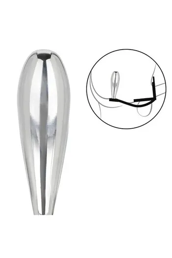 Star Glider Plug: Dual Silicone Enhancer with Metal Probe for Customized Pleasure