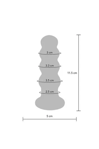 Butchocks by Toyjoy: Premium Vibrating Glass Anal Plug for Advanced Anal Stimulation