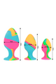 Intense™ Anal Plugs Set: Explore Pleasure with Tie-Dye Design and Suction Cup Base