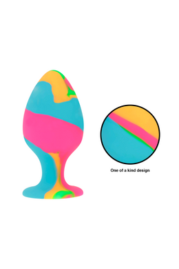 Intense™ Anal Plugs Set: Explore Pleasure with Tie-Dye Design and Suction Cup Base