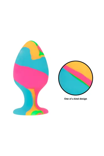 Intense™ Anal Plugs Set: Explore Pleasure with Tie-Dye Design and Suction Cup Base