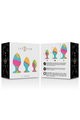 Intense™ Anal Plugs Set: Explore Pleasure with Tie-Dye Design and Suction Cup Base